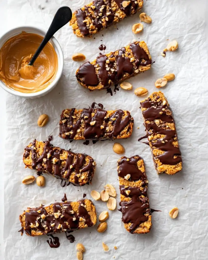 Easy 4 Ingredient Vegan Banana Snickers Bars Recipe