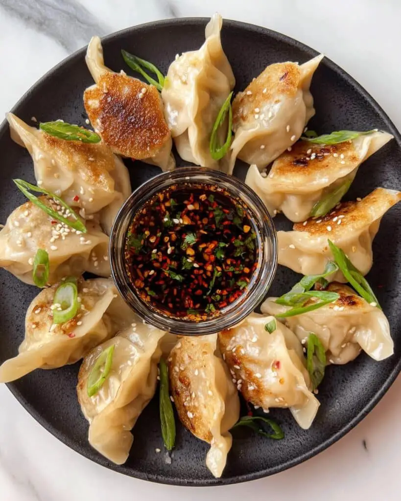 Chicken Potstickers (Pan Fried Dumplings) Recipe