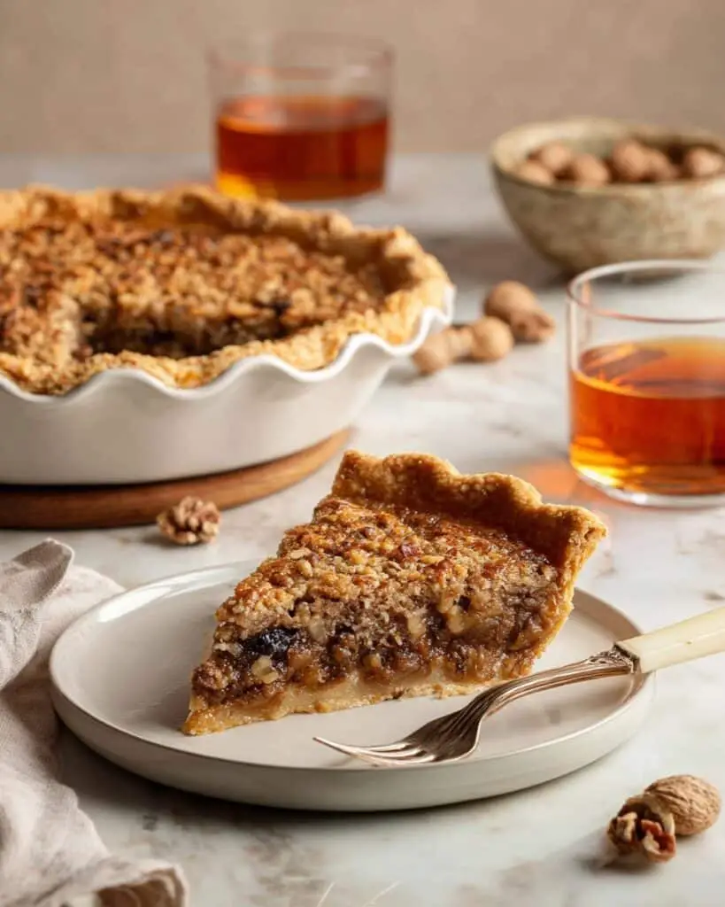 Hazelnut and Chocolate Bourbon Pie Recipe