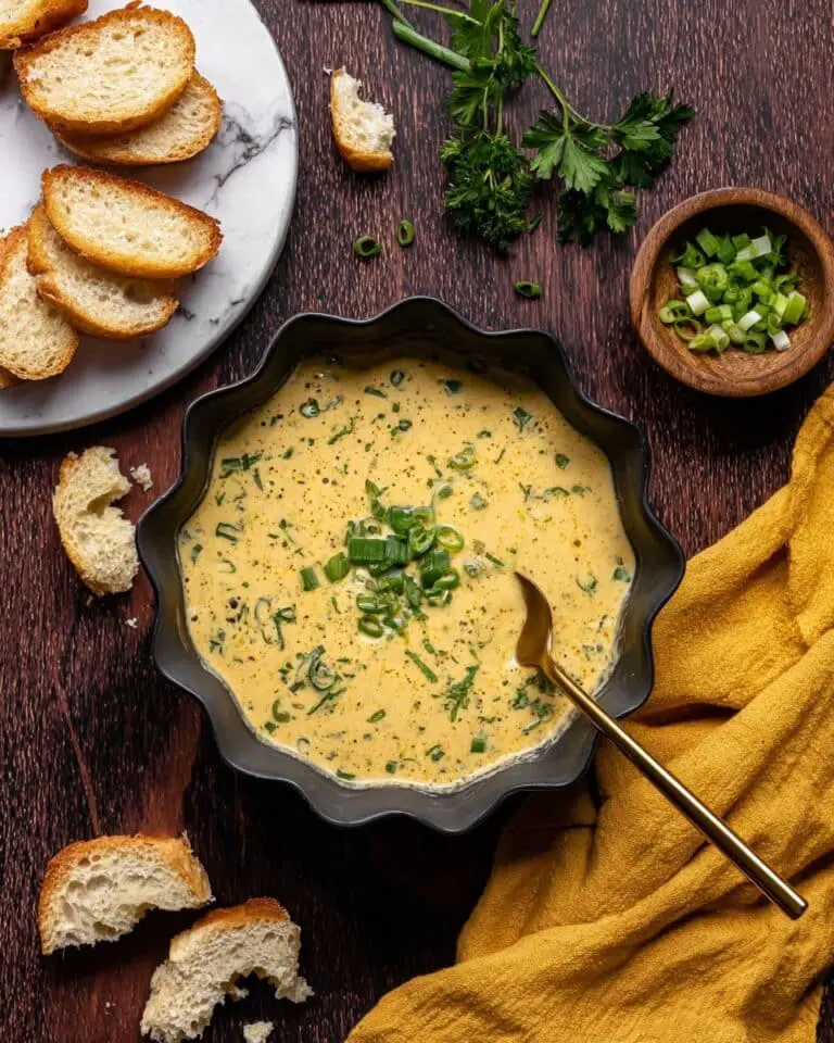 Hearty Cheddar Garlic Herb Potato Soup Recipe