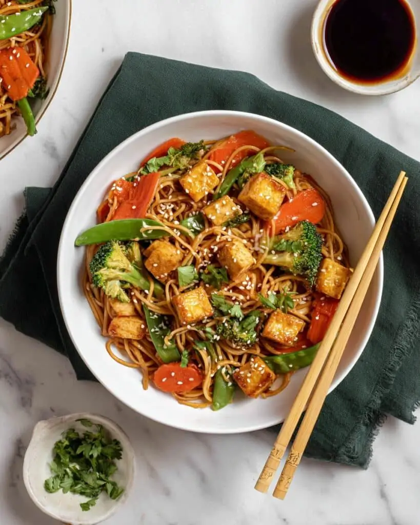 Tofu Noodle Stir Fry Recipe