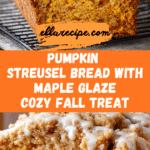 Brown Butter Pumpkin Bread with a Salted Maple Glaze Recipe