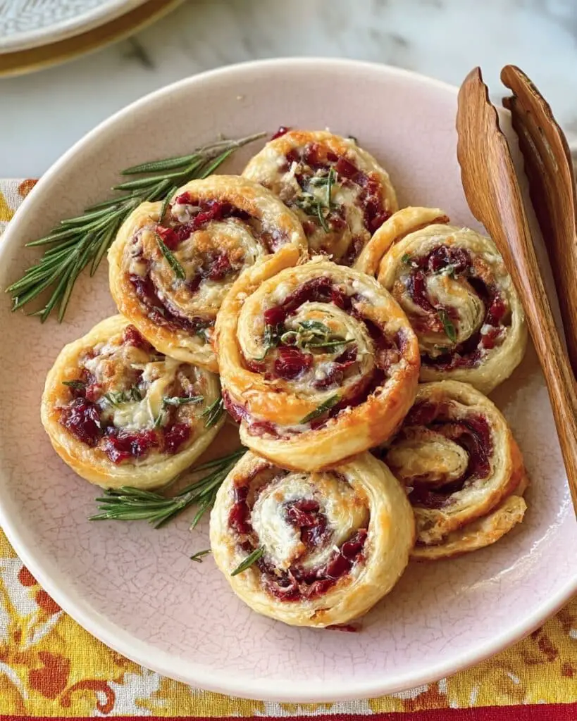 Cranberry Feta Pinwheels Recipe