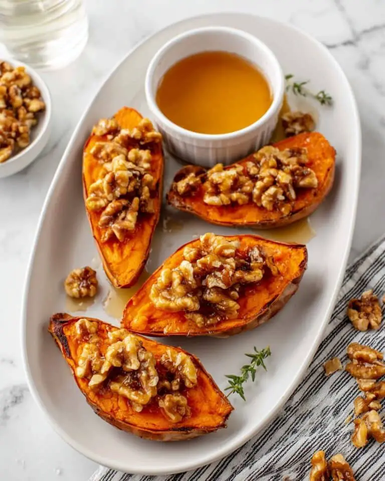 Maple Walnut Twice Baked Sweet Potato Recipe