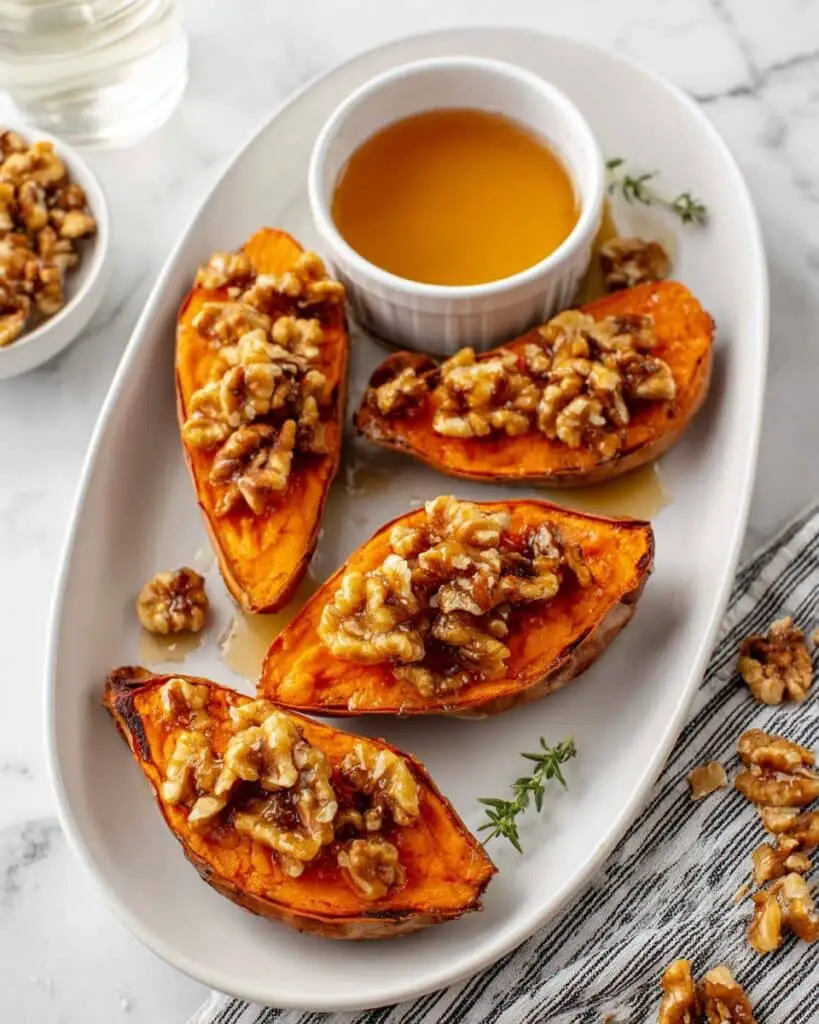 Maple Walnut Twice Baked Sweet Potato Recipe