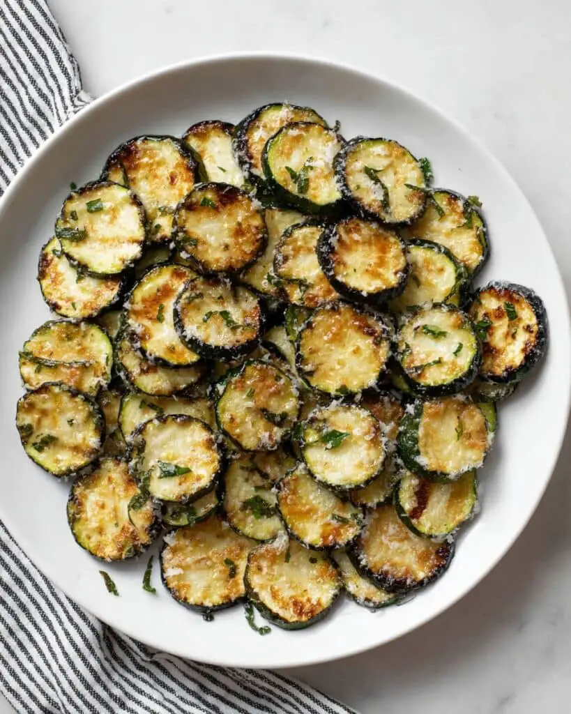Parmesan Roasted Zucchini Recipe