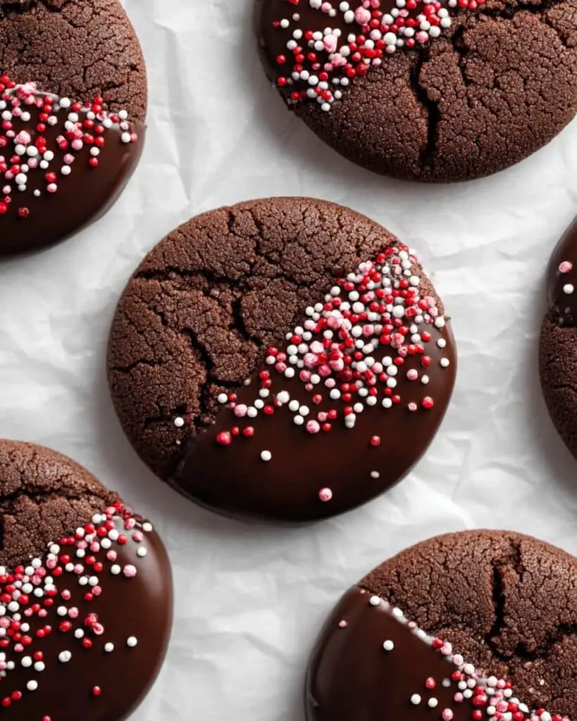 Chocolate Sugar Cookies with Chocolate Coating Recipe