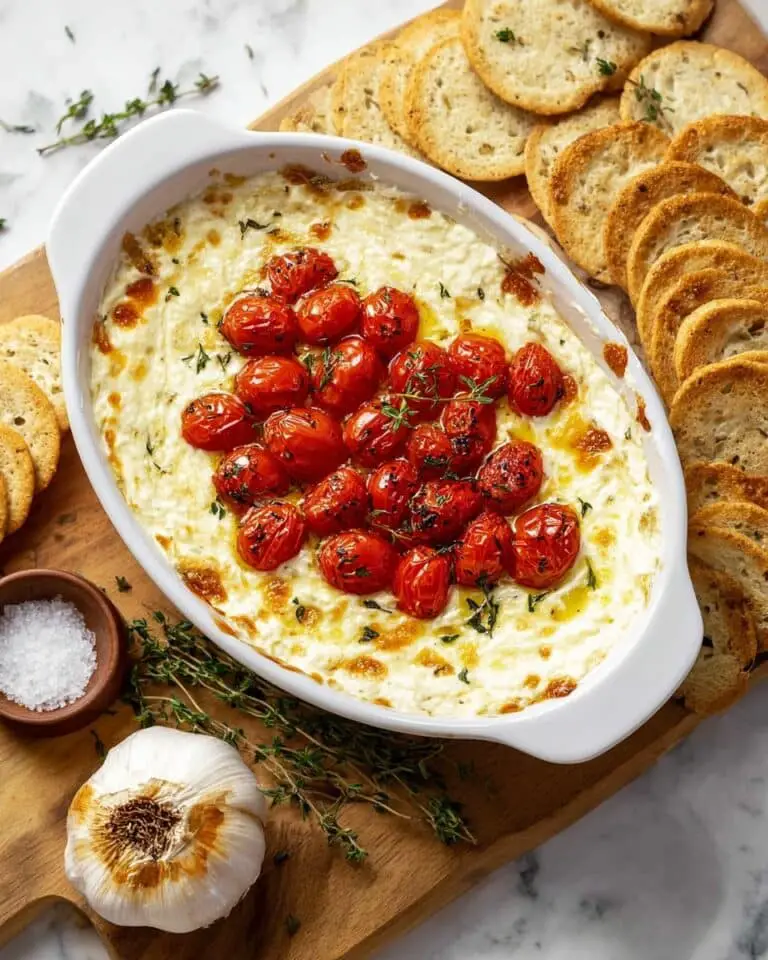 Roasted Garlic Goat Cheese Dip Recipe