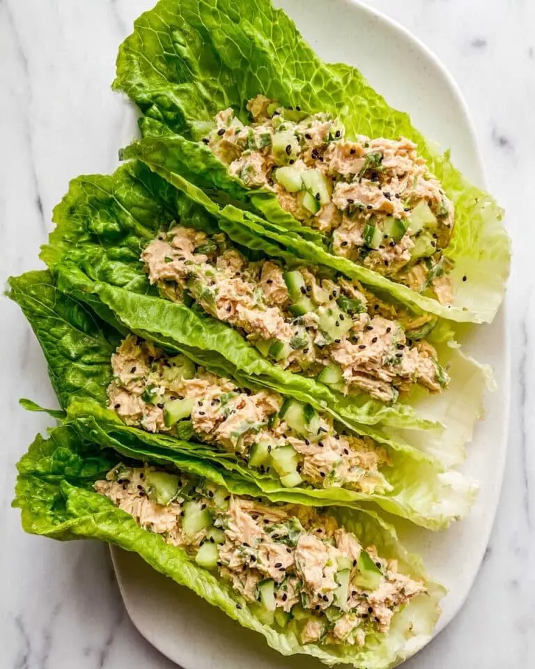 Tuna Salad Lettuce Wraps Recipe