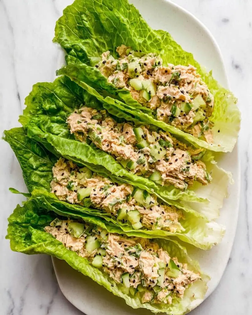 Tuna Salad Lettuce Wraps Recipe