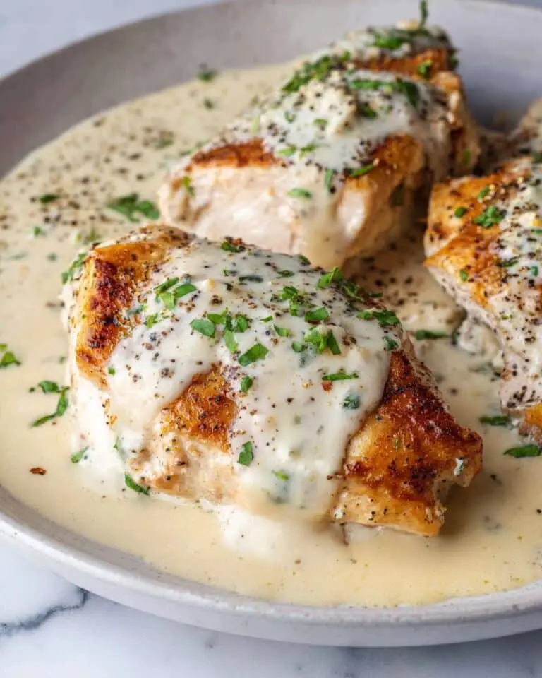 Boursin Chicken in Creamy Garlic Herb Sauce Recipe