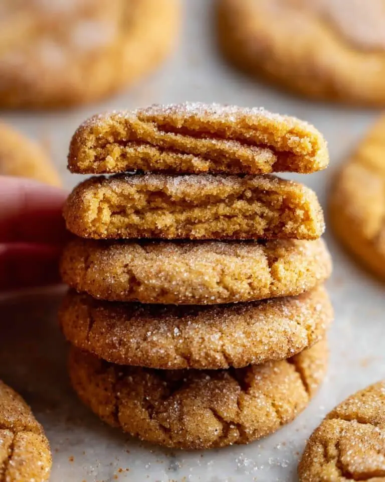 Chewy Pumpkin Snickerdoodle Cookies Recipe