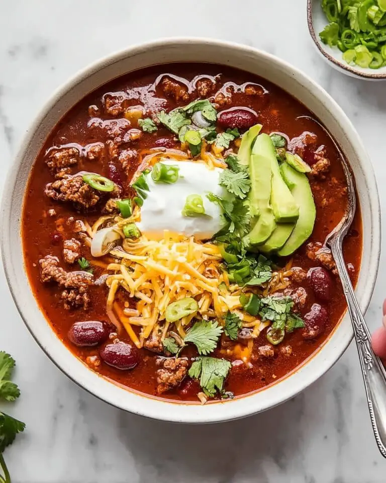Award-Winning Hearty Beef and Pork Chili with Three Beans and Spices Recipe
