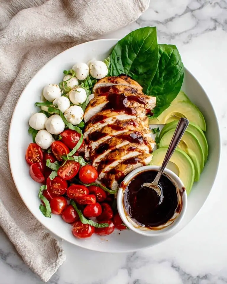 Chicken and Avocado Caprese Salad Recipe