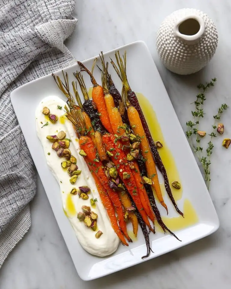 Roasted Carrots with Whipped Ricotta and Hot Honey Recipe