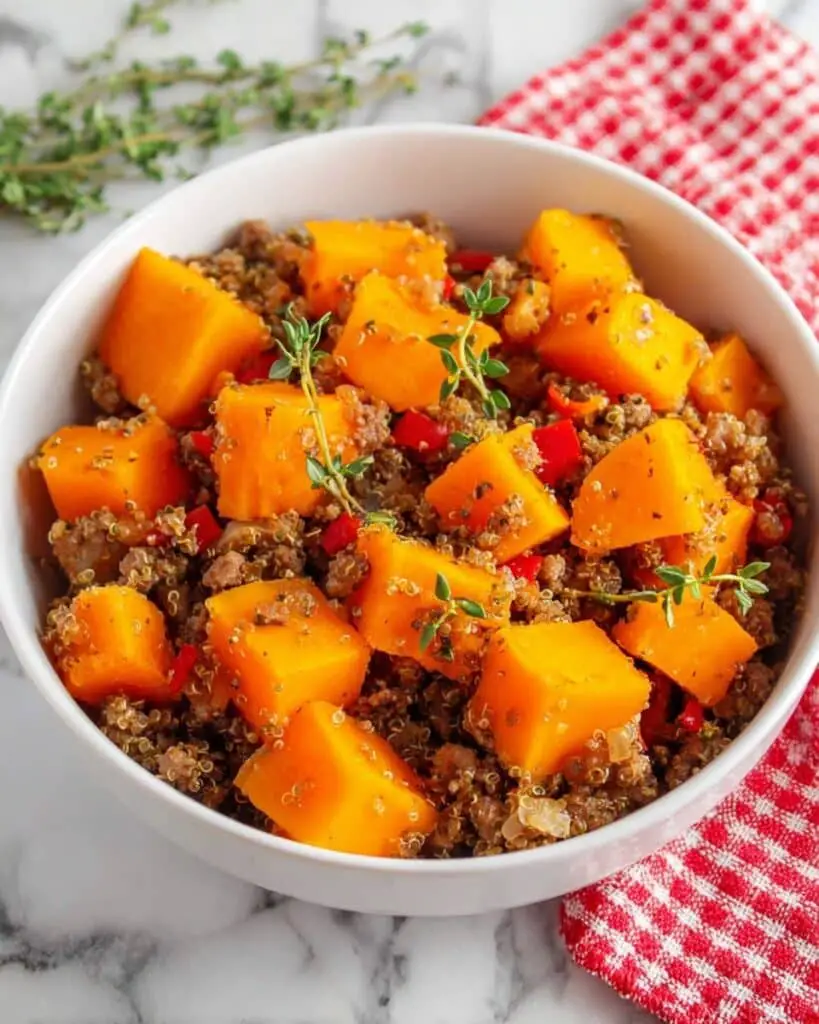 Ground Turkey and Butternut Squash Skillet Recipe