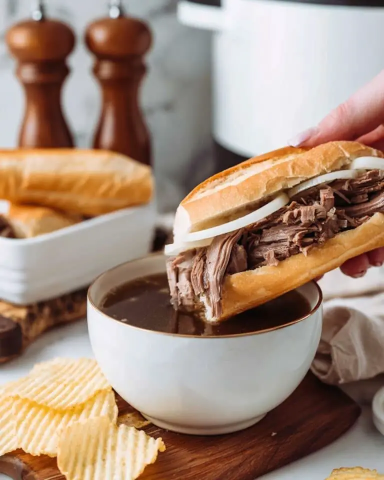 Crockpot French Dip Sandwiches Recipe