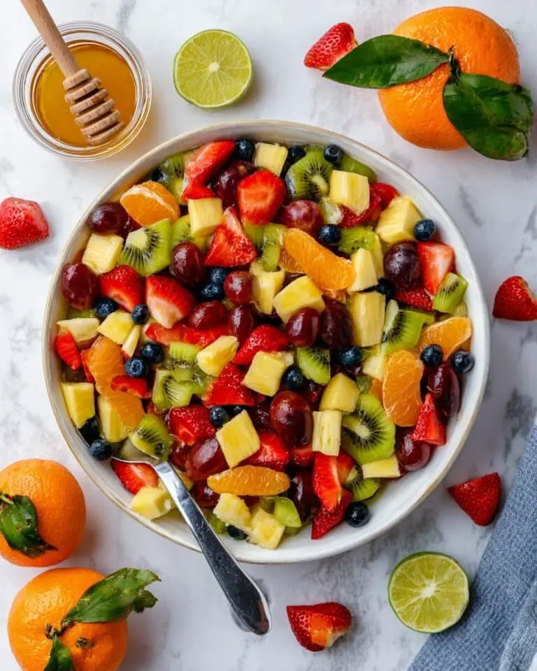 Fruit Salad with Honey Lime Dressing Recipe