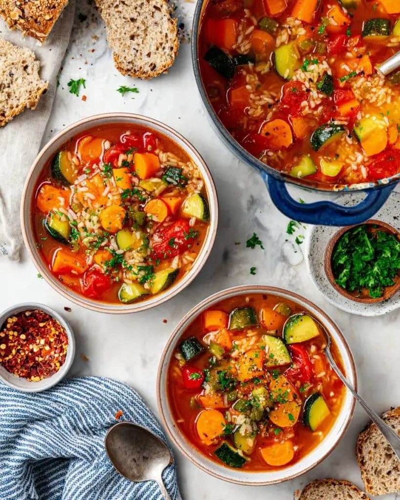 Vegetable Rice Soup Recipe