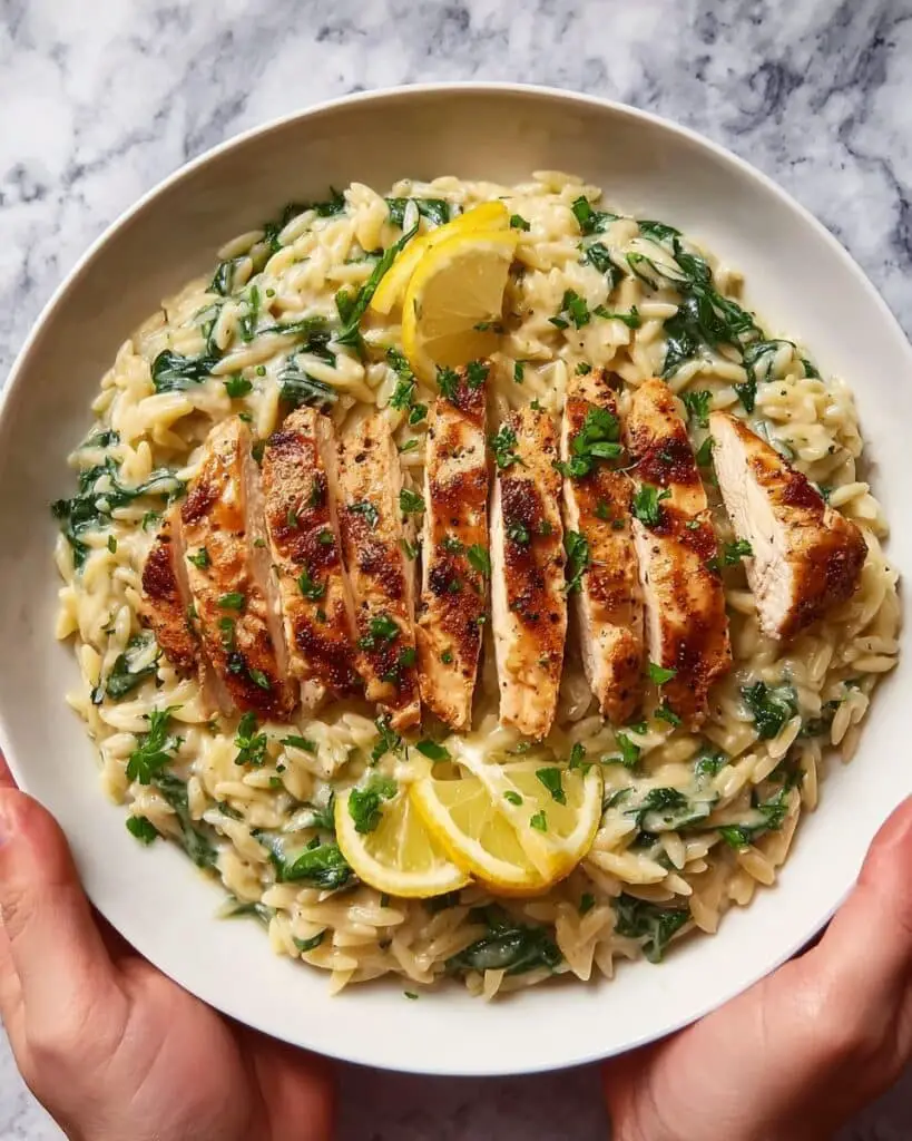 Creamy Lemon Chicken Orzo Recipe