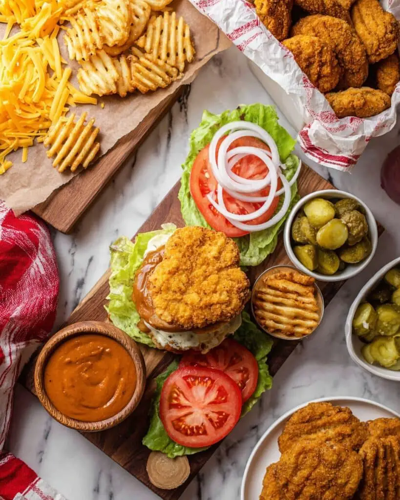 Cheeseburger Wellington with Fries and Pickles Recipe