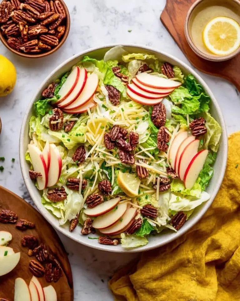 Apple Pecan Salad with Creamy Lemon Dressing Recipe