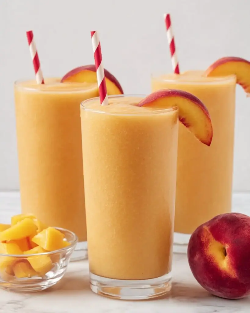 Homemade Peach Slurpees Recipe