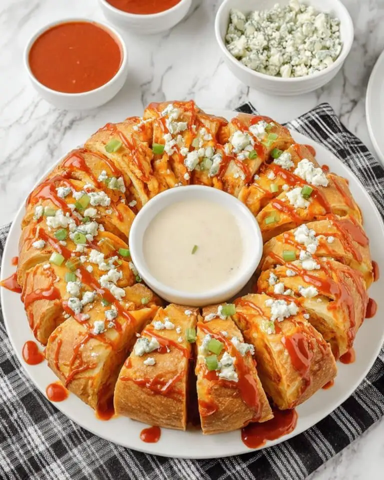 Buffalo Chicken Crescent Ring Recipe