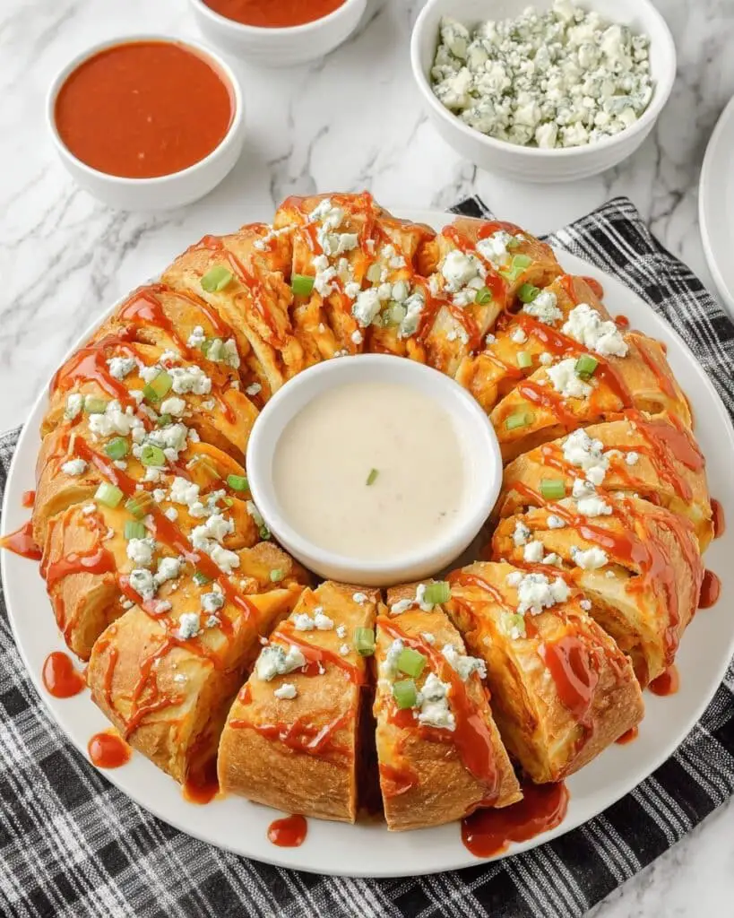 Buffalo Chicken Crescent Ring Recipe