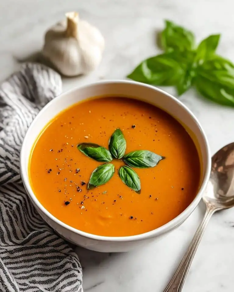 Easy Tomato Basil Soup Recipe