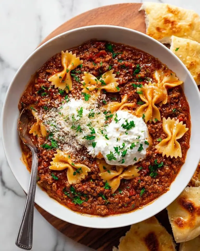 Lasagna Soup Recipe with Pasta and Cheese Recipe