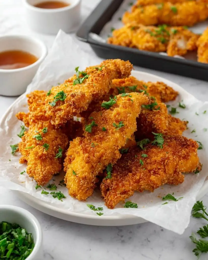 Crack Chicken Recipe (Easy 5-Step Baked Chicken Tenders with Ranch, Parmesan, and Ritz Crackers) Recipe