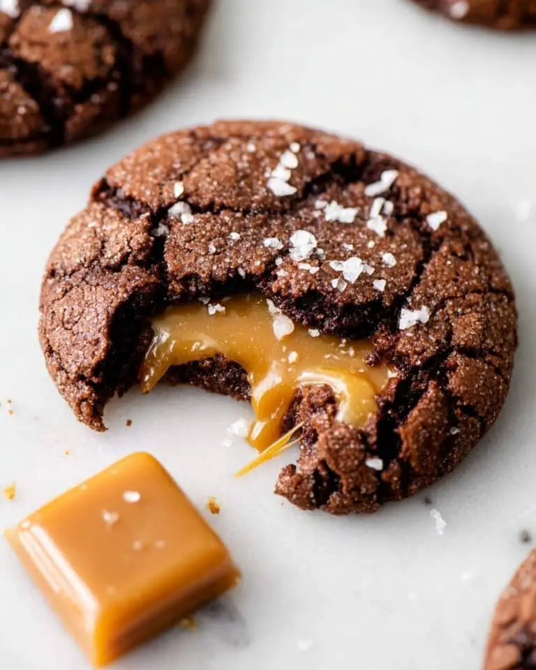 Salted Caramel Stuffed Chocolate Snickerdoodles Recipe