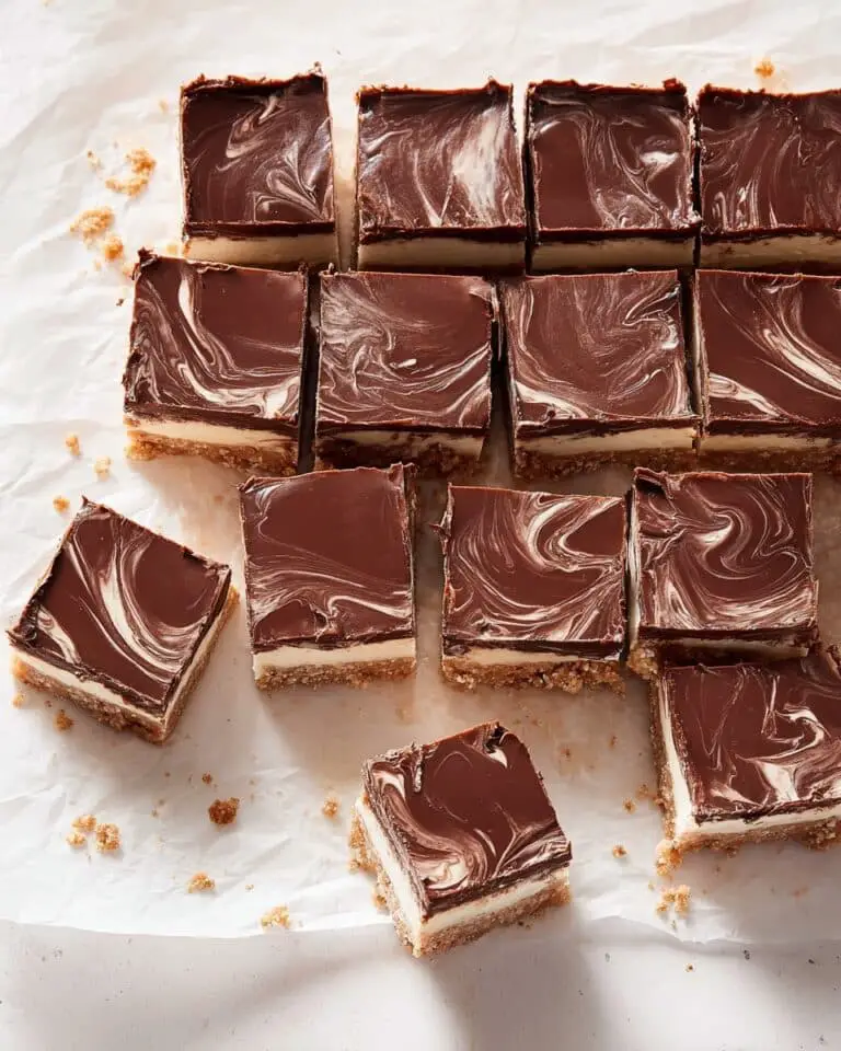 No Bake Chocolate Peppermint Slice Recipe