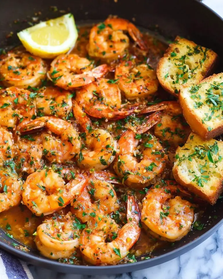 Garlic Butter Shrimp with Lemon and Wine Recipe