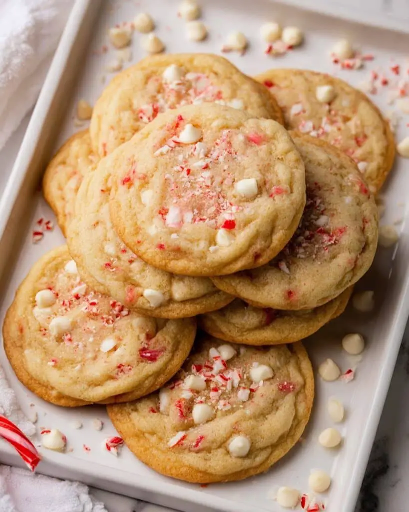 White Chocolate Peppermint Cookies Recipe