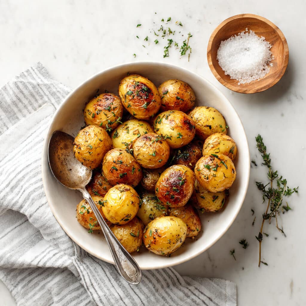 Crispy Garlic Herb Roasted Potatoes Recipe