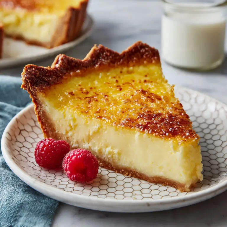 Classic Custard Pie with Spiced Topping Recipe