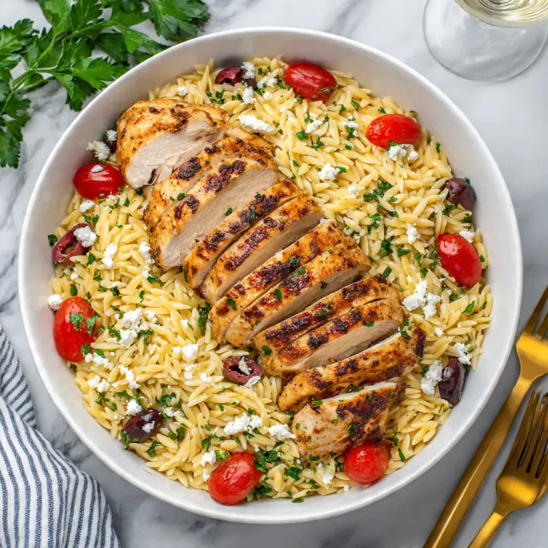 Mediterranean Chicken and Orzo Recipe