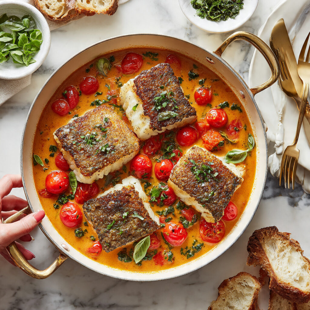 30 Minute Cod in Tomato Garlic Sauce Recipe