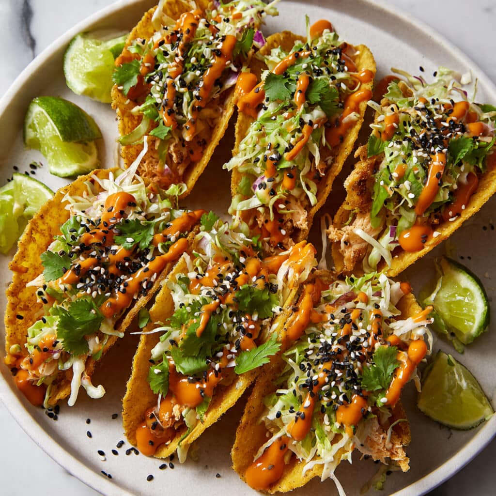 Copycat Applebee’s Chicken Wonton Tacos Recipe