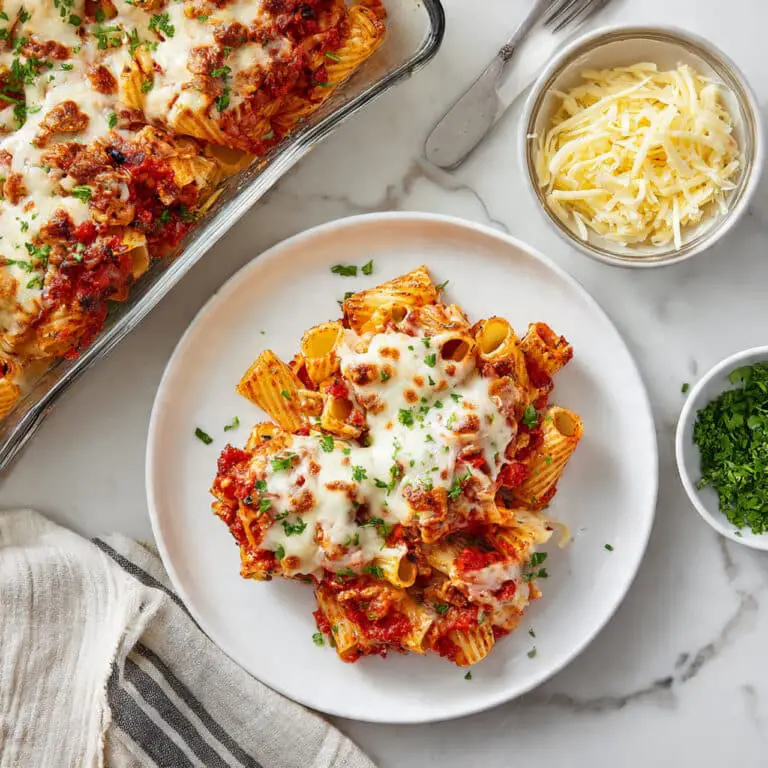 Meatless Baked Ziti with Vegetables Recipe