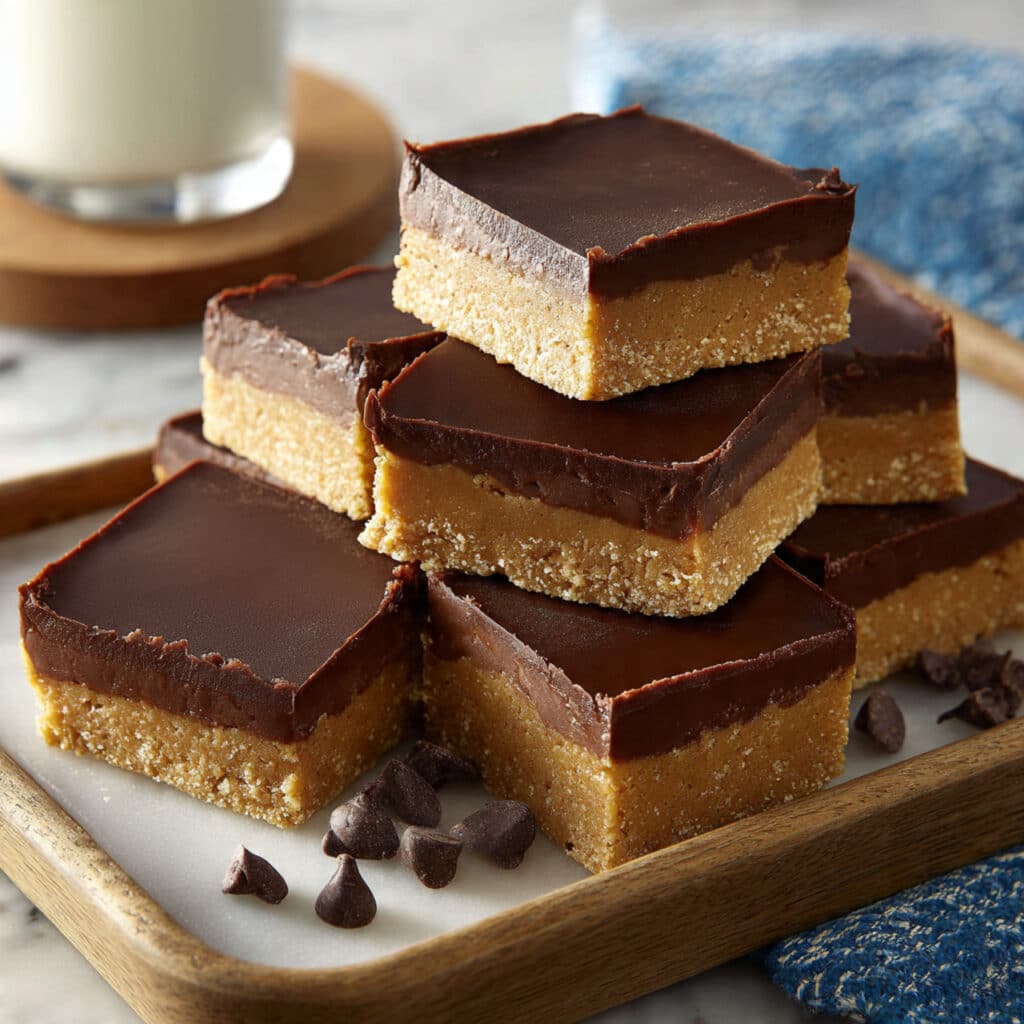 No Bake Peanut Butter Bars Recipe