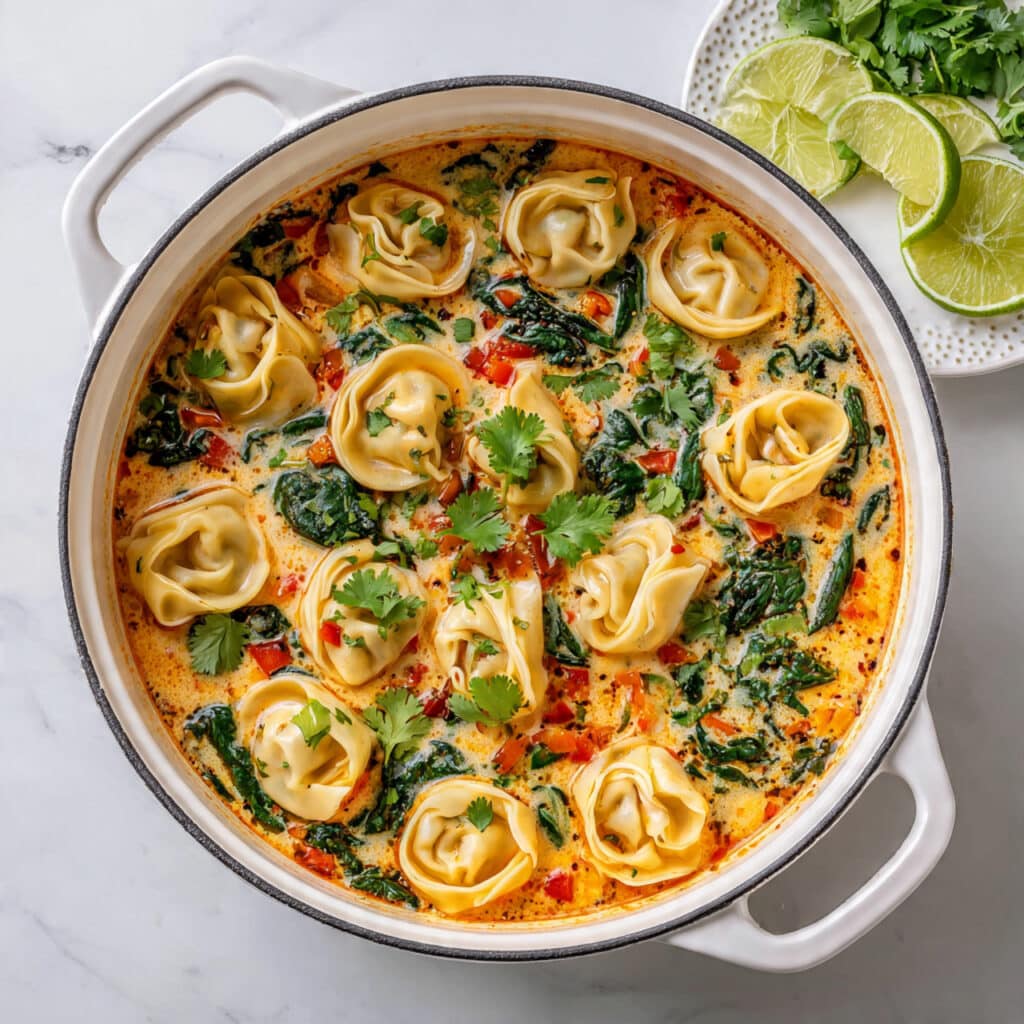 Thai Red Curry Potsticker Soup Recipe