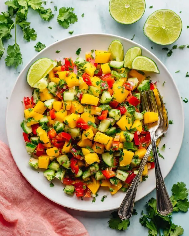 Easy Mango Cucumber Salad Recipe