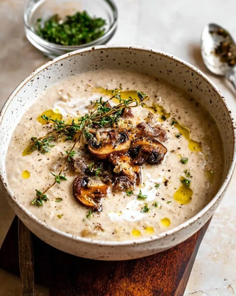 Cream of Mushroom Soup with Rice Recipe