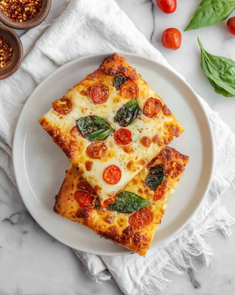 Sourdough Margarita Focaccia Recipe