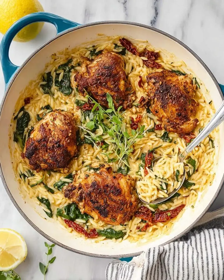 Cajun Chicken Alfredo Orzo Recipe