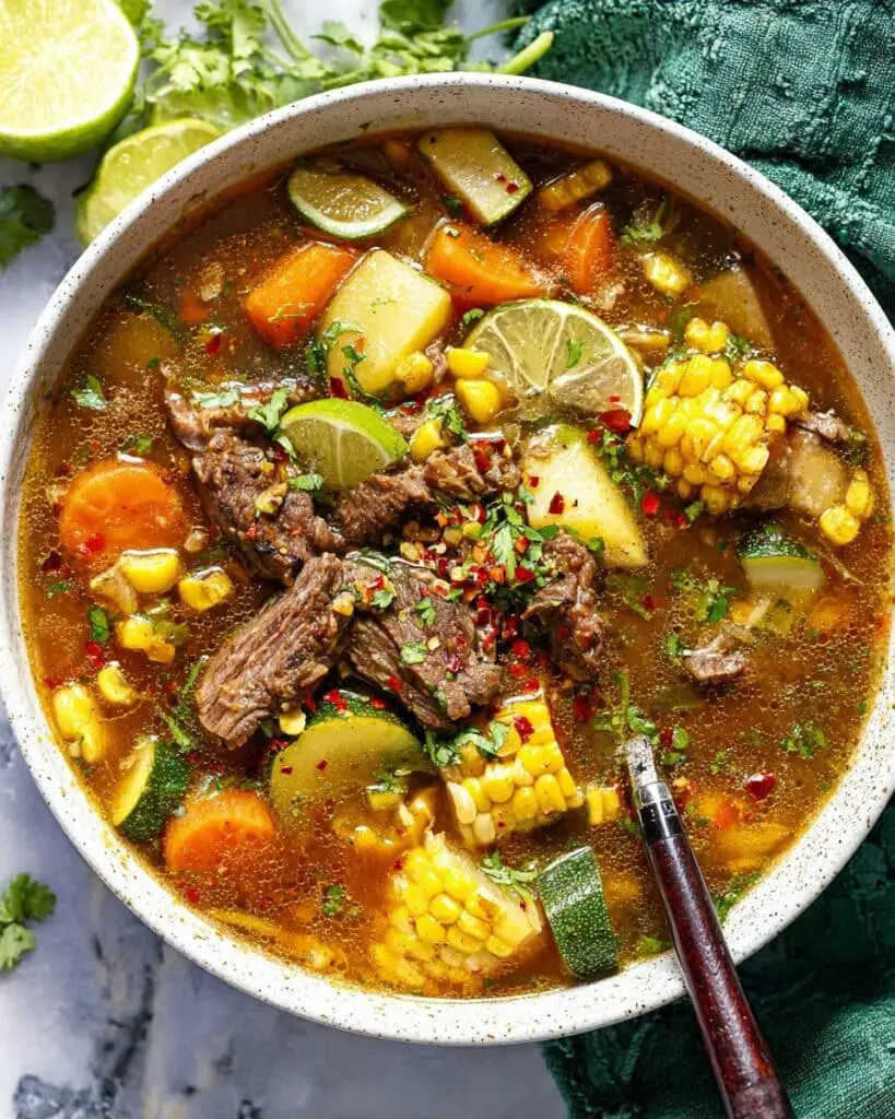 Caldo de Res: Mexican Beef Soup with Vegetables and Rich Broth Recipe