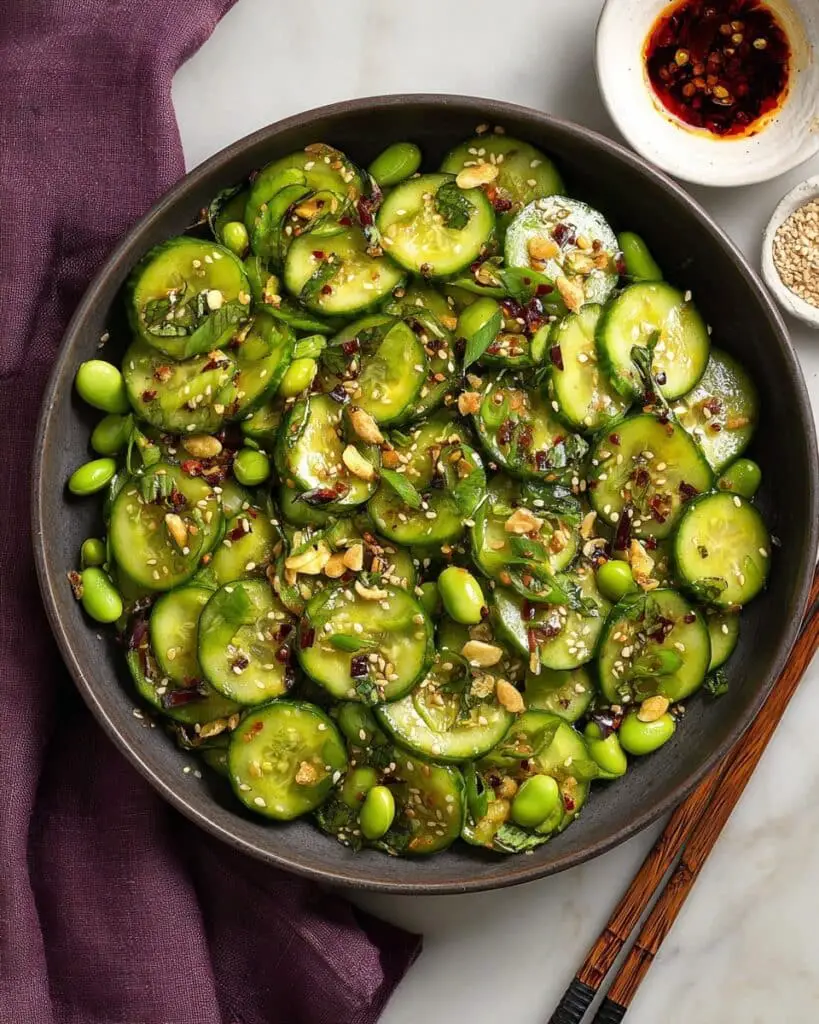 Spicy Cucumber Edamame Salad Recipe